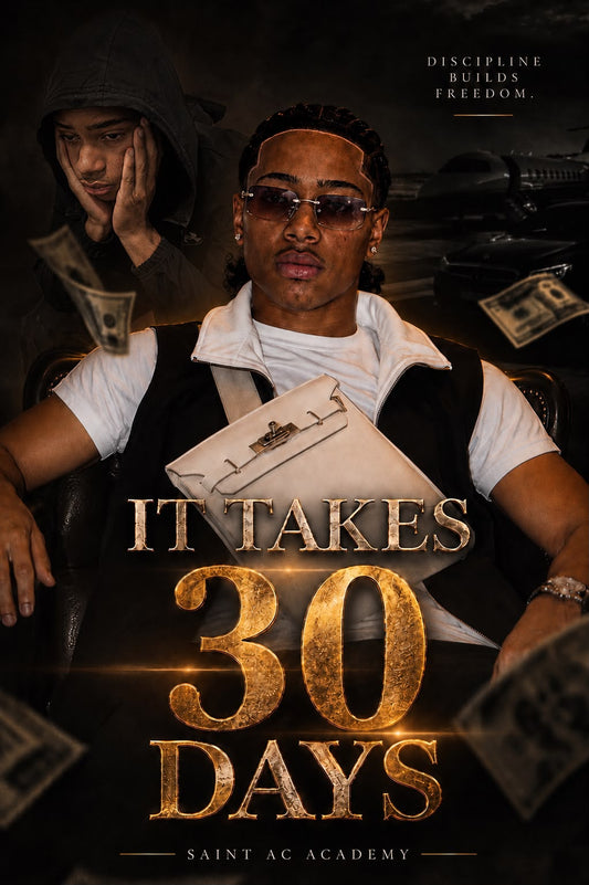 It Takes 30 Days - Saint AC Academy E-Book Cover